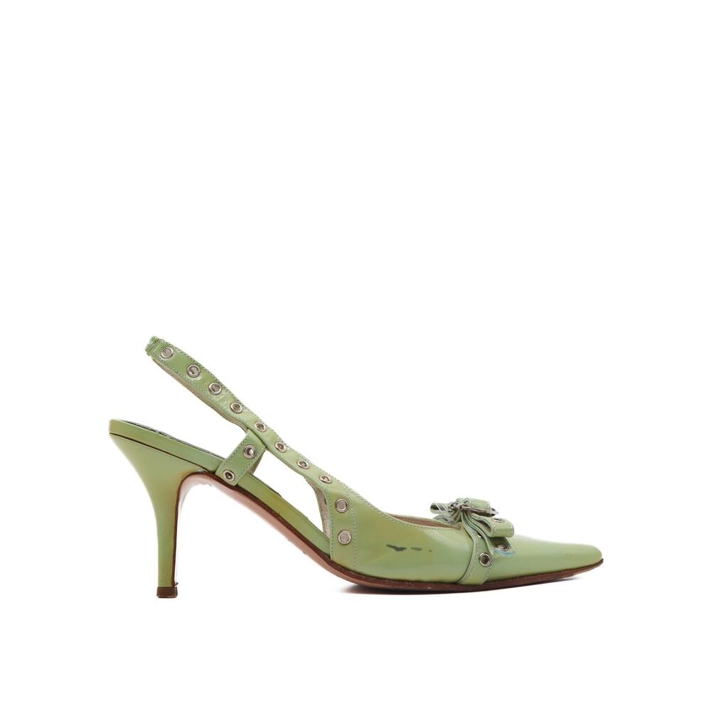 Dior Vintage Y2K John Galliano Grommet Slingback Pumps Size 35